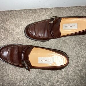Coach Brown Leather Heels